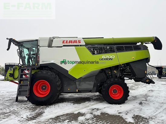 Cosechadora de Cereal - Claas - lexion 6700 + v930