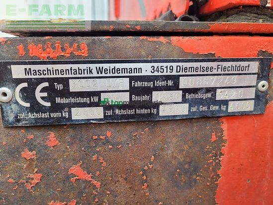 Minicargadora - Weidemann - 3002 d/p hoflader