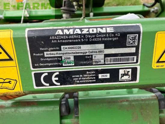 Grada rotativa - Amazone - catros+4003 special