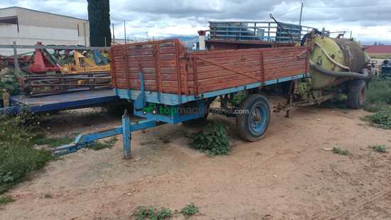 Remolque agrícola de 1 eje de 3250x1800x500