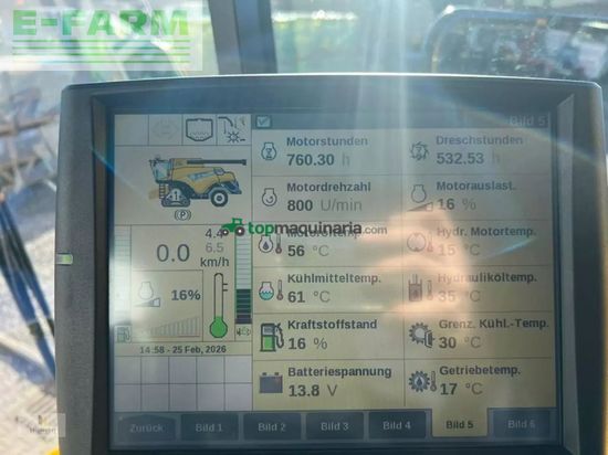 Cosechadora de Cereal - New Holland - cr 8.80 raupe