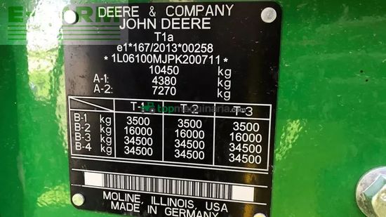 Tractor agrícola - John Deere - 6100m