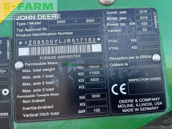 Cosechadora de Cereal - John Deere - 8500