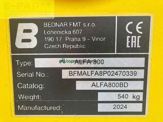 Grada de disco - Bednar - xe 12400 profi +alfa 800