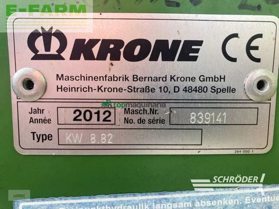 Henificador - Krone - kw 8.82