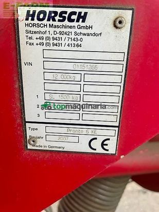 Sembradora - Horsch - pronto 6ke amazone kr ´14