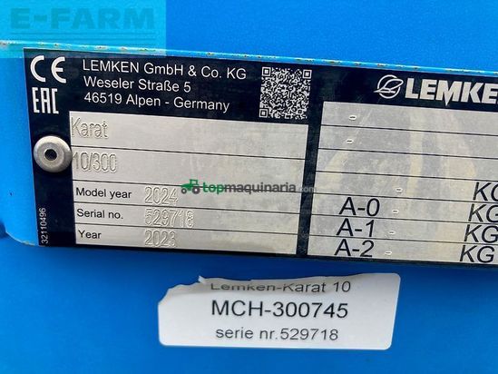 Cultivador - Lemken - karat 10 msw 600