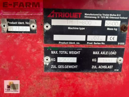 Remolqu esparcidor - Trioliet - triomix 1-800