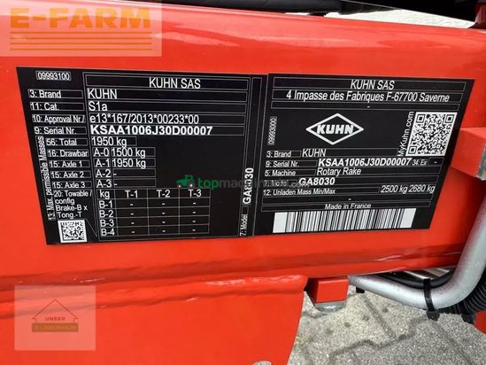 Rastrillo - Kuhn - ga 8030