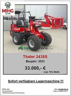 Minicargadora -  - thaler hoflader 2438s