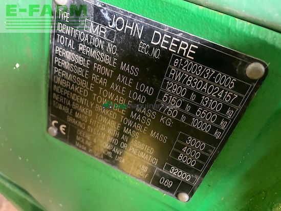 Tractor agrícola - John Deere - 7830 tls, auto quad