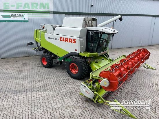Cosechadora de Cereal - Claas - lexion 550 + v660 inkl. wagen