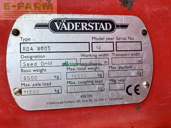 Sembradora -  - rapid rda 800 s *saatflussüberwachung*
