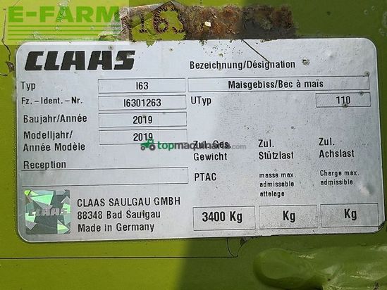 Cabezal - Claas - orbis 750