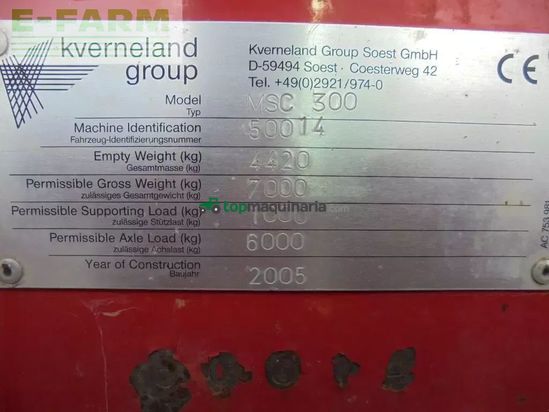 Sembradora directa - Kverneland - msc3000