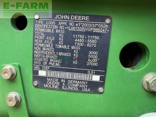 Tractor agrícola - John Deere - 6155r