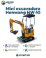 Miniexcavadora Hengwang HW-10