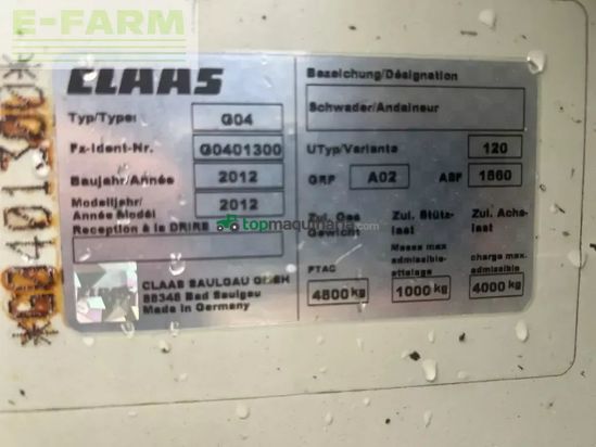 Rastrillo - Claas - liner 3500