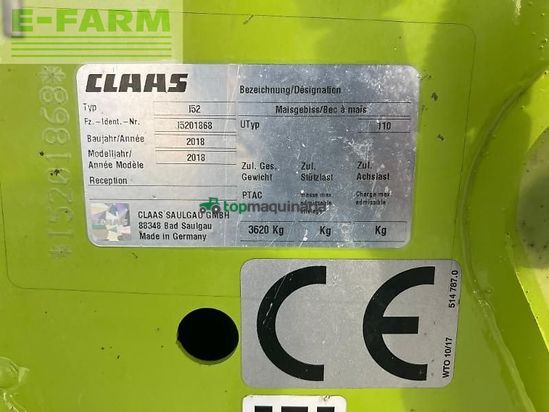 Cabezal - Claas - orbis 750 3t