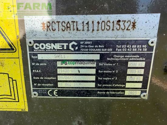 Remolqu agrícola -  - plateau fourrager saturne cosnet