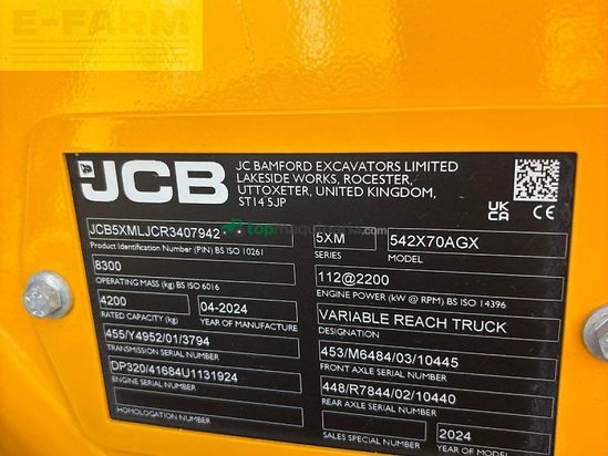 Telescopica - JCB - 542-70 agri xtra