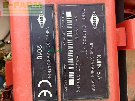Cortacésped manual - Kuhn - gmd 802 f