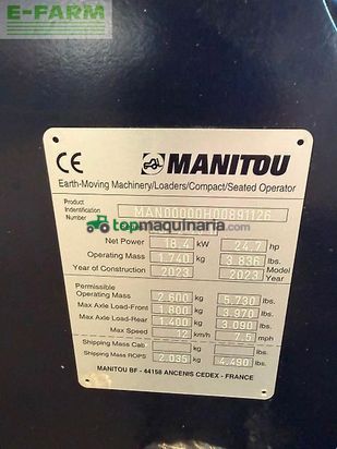 Minicargadora - Manitou - mla 2-25 h