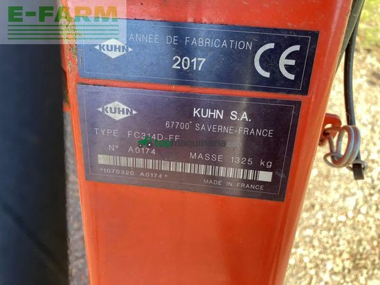 Cortacésped manual - Kuhn - faucheuse fc 314 d