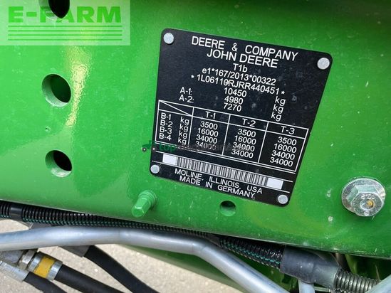 Tractor agrícola - John Deere - 6r110 *garantieverlängerung*