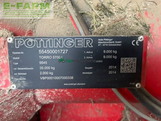 Cinta transportadora de forraje - Pöttinger - torro 5700 l autocut