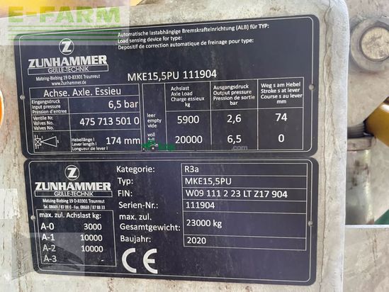 Equipamiento / accesorio - Zunhammer - mke 15500 pu