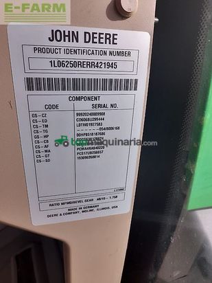 Tractor agrícola - John Deere - 6r250 / 6r 250