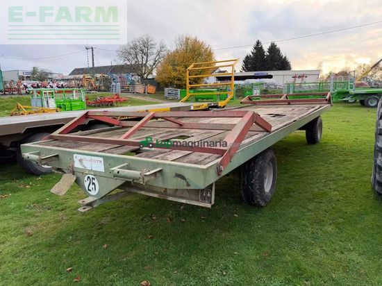Remolqu agrícola -  - plateau fourrager 8m hauswirth