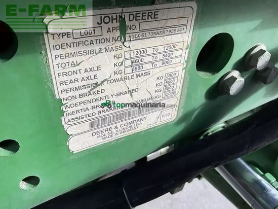 Tractor agrícola - John Deere - 6170r autopowr
