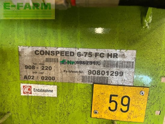 Cabezal - Claas - conspeed 6-75 fc, maispflücker, lexion, tucano