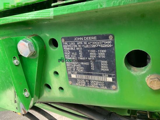 Tractor agrícola - John Deere - 6170m tractor (st26719)