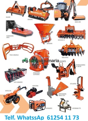 Rotavator fresadora para tractor reforzado