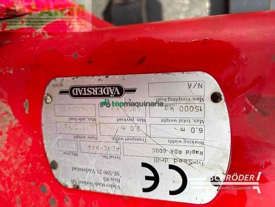 Sembradora - Väderstad - rapid a 600 c jumbo