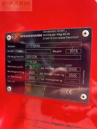 Minicargadora - Weidemann - 1775 cx ska