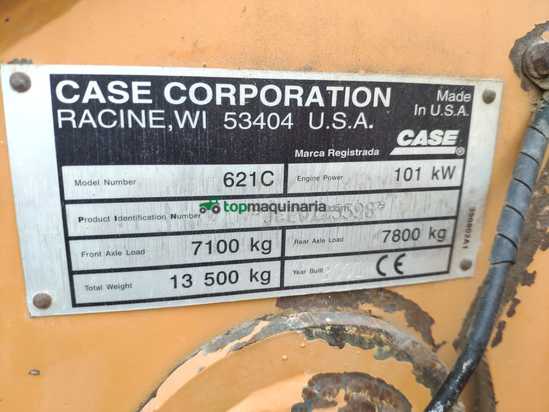 Pala cargadora Case 621c 