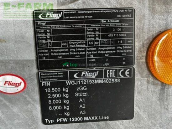 Cisterna - Fliegl - pfw 12000 maxx-line