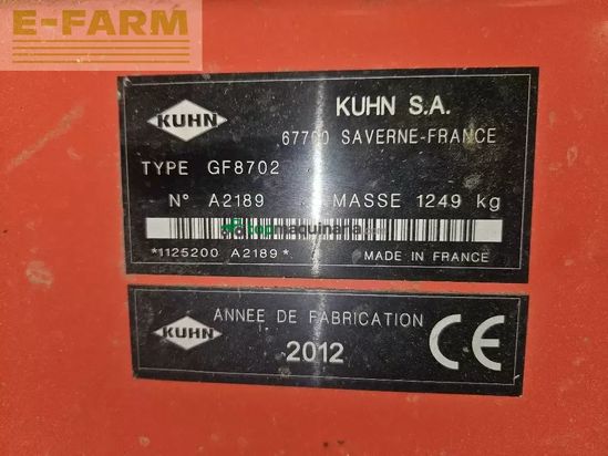 Henificador - Kuhn - gf 8702