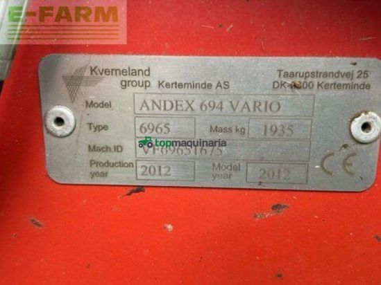Henificador - Vicon - andex 694 vario