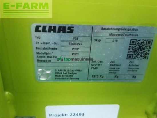 Cortacésped manual - Claas - mähwerk disco 3600 c contour