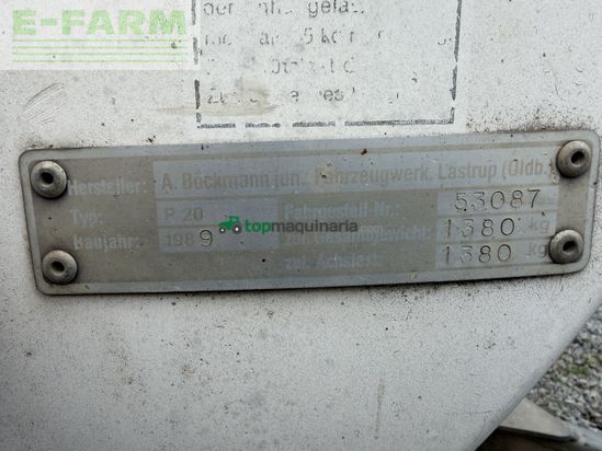 Remolqu agrícola - Böckmann - pferdeanhänger duo