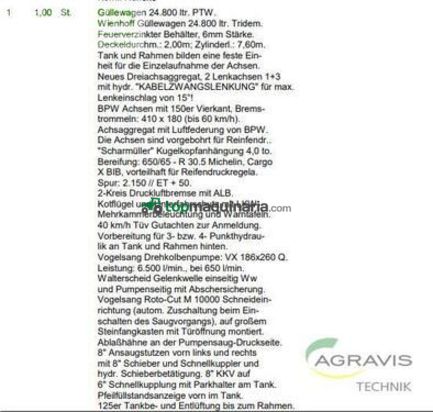 Cisterna - Wienhoff - 24.800 ptw tridem profi line