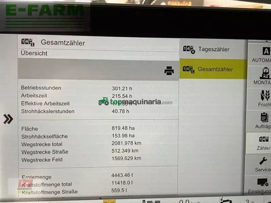 Cosechadora de Cereal - Claas - trion 750 montana claas mähdre