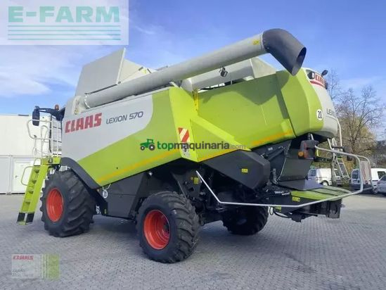 Cosechadora de Cereal - Claas - lexion 570 + v750 + tw