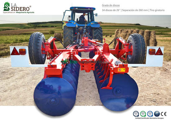 Grada La Sidero de 34  discos