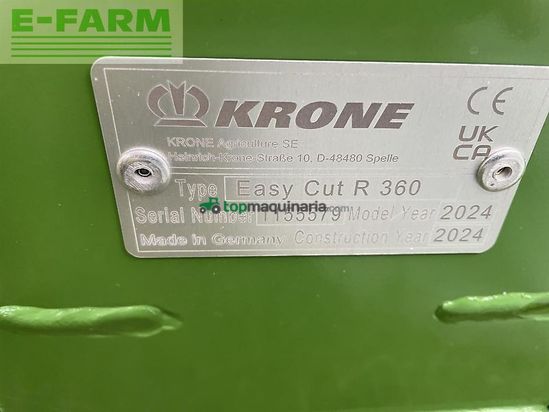 Cortacésped manual - Krone - easycut r 360 vorführer